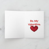 Kaart-Giraffe het Paar Valentijn van de Liefde Feestdagen Kaart (Binnen)