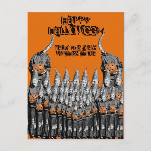 Kaart GIRLS WITCH CHOIR 1930'S FOTO (Voorkant)