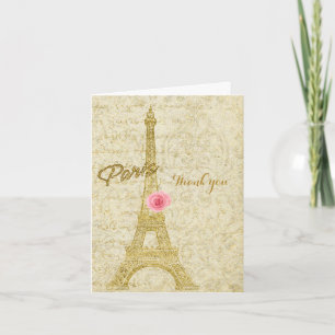 Kaart Glam van de Toren van Parijs Eiffel de