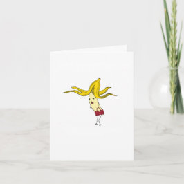 Kaart, glamoureuze bananenkaart. Grappige kaart