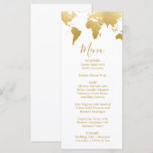 Kaart Globetrotter Glam Wedding Menu (Voorkant / Achterkant)