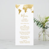 Kaart Globetrotter Glam Wedding Menu (Staand voorkant)