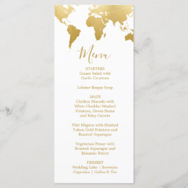 Kaart Globetrotter Glam Wedding Menu
