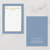 Kaart Gold en robuust blauw verdienen Visitekaartje (Voorkant / Achterkant)