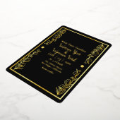 Kaart Gold Foil Golden Luxury Kaart Design (Gedraaid)