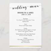 Kaart Gold Lines in het menu Ronde zwarte en witte (Voorkant)