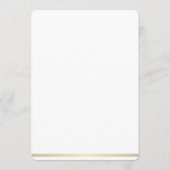 Kaart Gold Lines in het menu Ronde zwarte en witte (Achterkant)