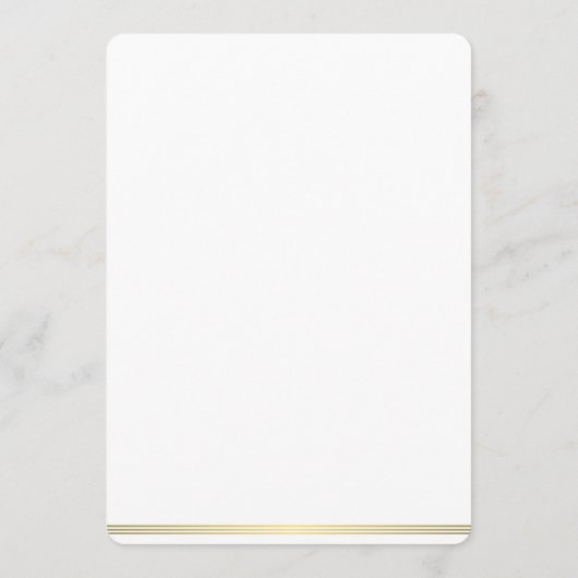 Kaart Gold Lines in het menu Ronde zwarte en witte (Achterkant)