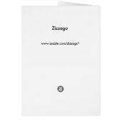 Kaart Gold Zebra Black in menu (Achterkant)