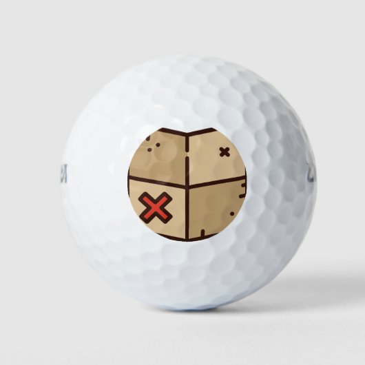 kaart golfballen (Voorkant)