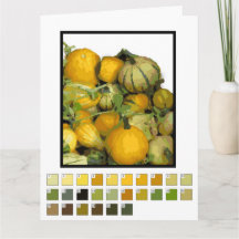 Kaart - Gourd Harvest Paint by Number.