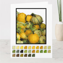 Kaart - Gourd Harvest Paint by Number.