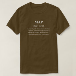 Kaart Grappig Avontuur Definitie Met Witte Tekst T-shirt