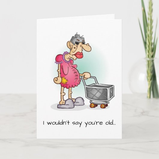 Kaart Grappige verjaardagsfeestje voor vrouwen ove (Voorkant)