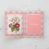 Kaart Greeting  Floral Pink Flowers (Binnen)