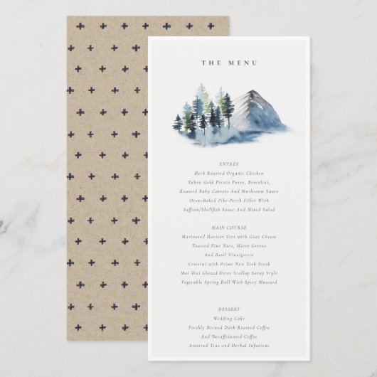 Kaart Groen blauw Bossen Bindende-weddenschap (Voorkant / Achterkant)