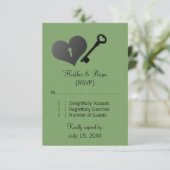 Kaart Groen hartslot en sleutelrespons (Staand voorkant)