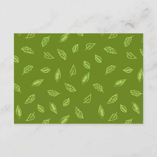 Kaart Groen verlaat land bruiloft (Achterkant)