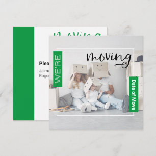 Kaart Groene Aankondiging voor Aankondiging van fo