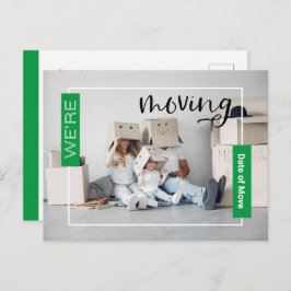 Kaart Groene Aankondiging voor Aankondiging van fo