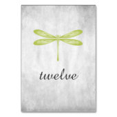 Kaart Groene Dragonfly-tabelnummer (Achterkant)