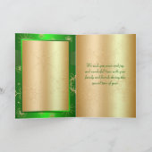 Kaart Groet en Goud Snowflakes (Binnen)