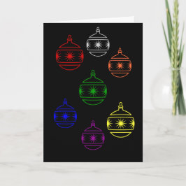 Kaart - Groet - Kerstboomornamenten