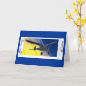 Kaart - groet - Model Vliegtuig (Gele Bloem)
