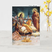 Kaart, groet, noot kaart (Gele Bloem)