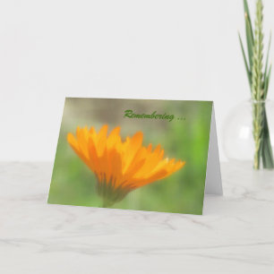Kaart - groet - Oranje Calendula