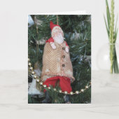 Kaart - Groet - Santa Tree Ornament (Voorkant)