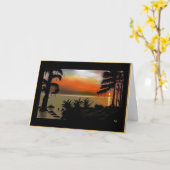 Kaart Groet Vintage Kunst De Cipres (Gele Bloem)