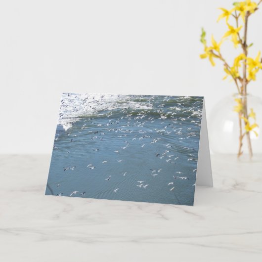 Kaart - groet - Wens je hier was... (Gele Bloem)