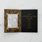 Kaart Groetjes Zwart Dier Print Event Foto (Binnen)