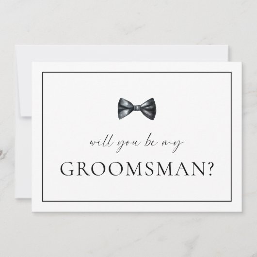Kaart Groomsman-voorstel (Voorkant)