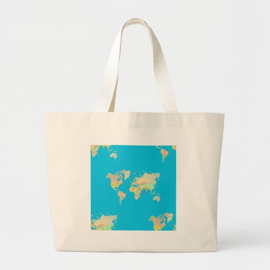kaart grote tote bag (Voorkant)