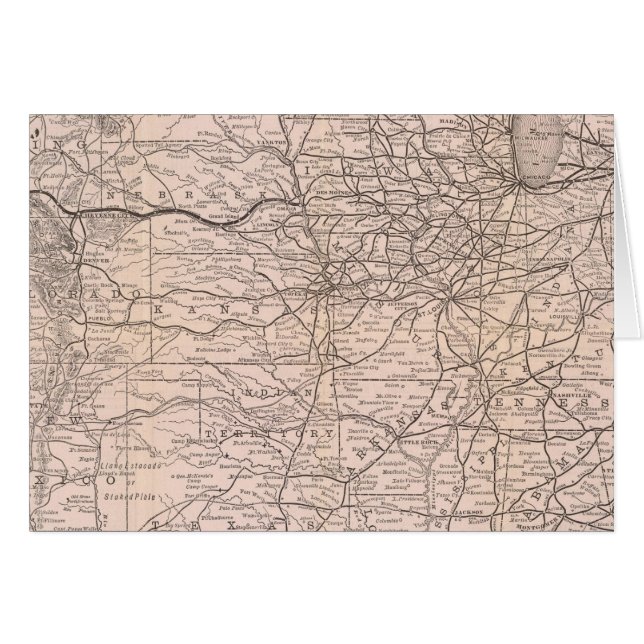 Kaart Grote Westerne Spoorweg van Canada (Voorkant Horizontaal)