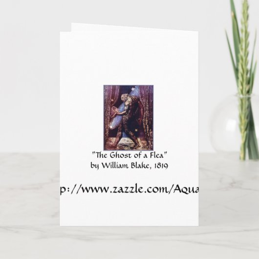 Kaart / Halloween Feestuitnodiging: Ghost of A Fle (Achterkant)