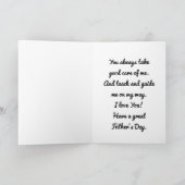 Kaart Hands Vaderdag vasthouden (Binnen)