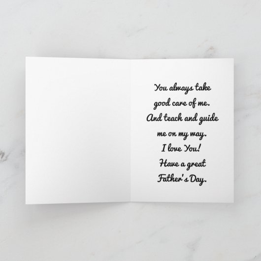 Kaart Hands Vaderdag vasthouden (Binnen)