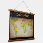  kaart hangend wandkleed (Gebogen)