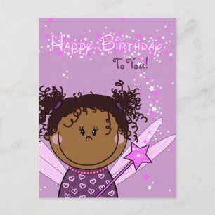 kaart - happy birthday - engeltje