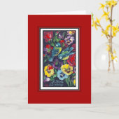 Kaart  Happy Birthday Greetings (Gele Bloem)