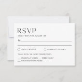 Kaart HARLOW Wedding RSVP-respons (Voorkant)
