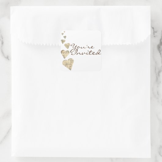  Kaart Hart Envelop Seal Stickers (Tas)