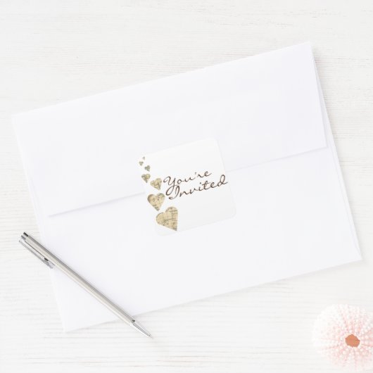 Kaart Hart Envelop Seal Stickers (Envelop)