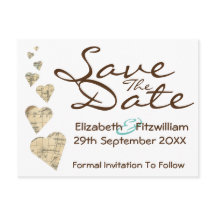  Kaart Hart Save the Date Briefkaart