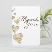  kaart harten dank u kaart (Staand voorkant)