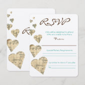  Kaart Harten RSVP (Voorkant / Achterkant)