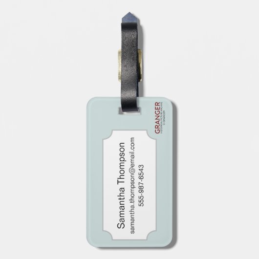 Kaart: Hawaii, 1905 Bagagelabel (Achterkant verticaal)